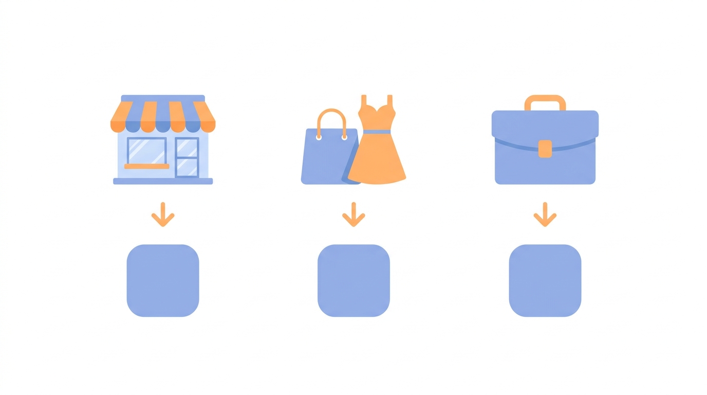 Choosing a social media platform for small business by business type.